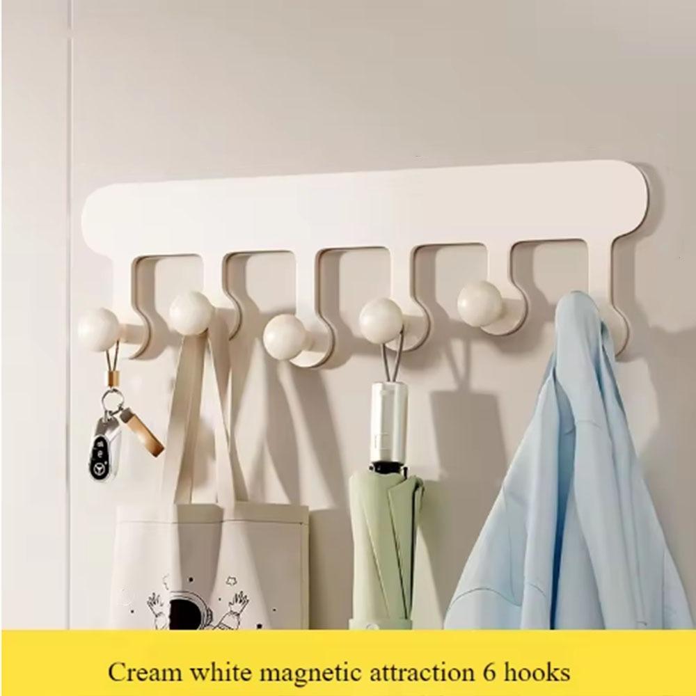 Non Punching Dopamine Magnetic Hook Wall Mounted Clothes Hanger  Refrigerator