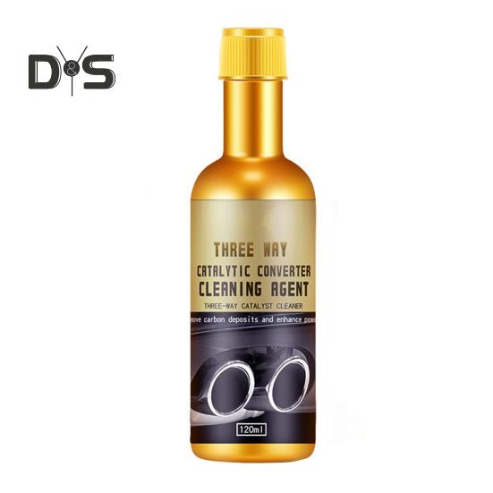 Catalytic Converter Cleaner 120ml Fuel Efficiency Enhancer Fuel And Exhaust System Cleaner Oil Additive Exhaust Pipe Carbon Removal Cleaner Auto