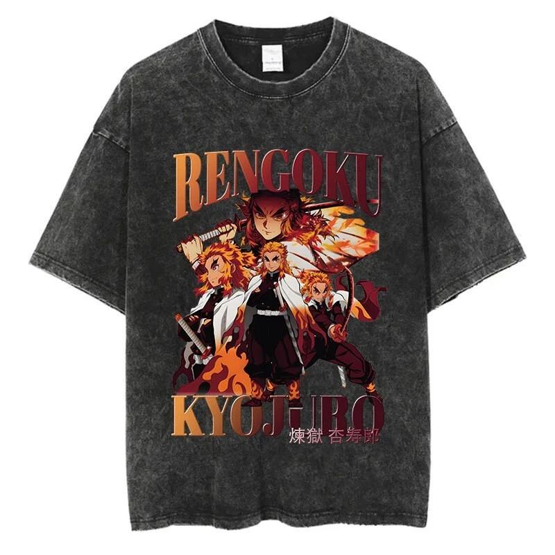

Demon Slayer Rengoku Kyoujurou Anime Manga T-Shirt Tee Undershirt Cotton 2XL