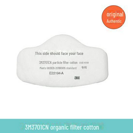 Oryginalna bawełna filtrująca 3M 3701, klasa KN95 do ochrony przed cząstkami stałymi nieoleistymi