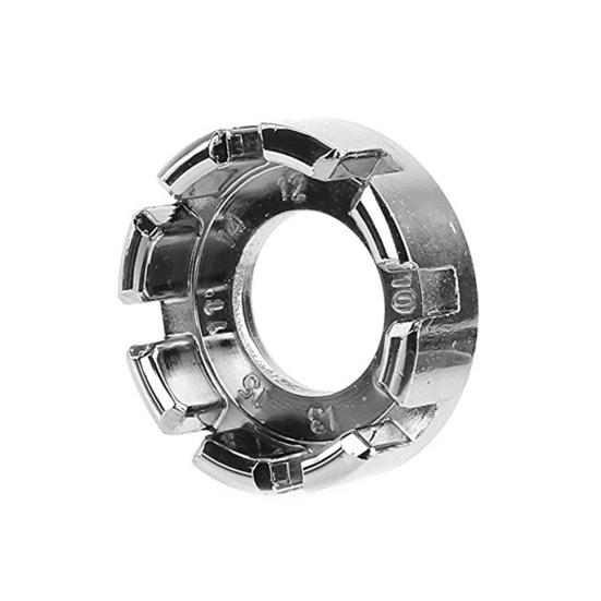 

Портативный велосипедный ремонт, регулировка колес, колпачок спиц, кольцевой гаечный ключ, стальной инструмент серебряный