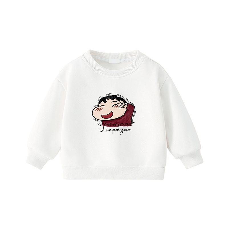 Crayon Shin-chan Long-Sleeve Plus Velvet Sweatshirt for Middle School Students