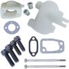 Kit de collecteur du coude d'admission pour Husqvarna 61 268 272 Point de silencieux du carburateur de tronçonneuse avec le joint de
