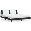 VidaXL Bed with Mattress, Upholstered Bed with Headboard Cushion, Double Bed, Adult Bed, Bedroom Furniture 3208885