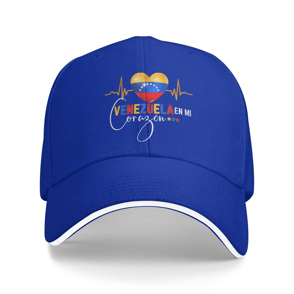 WoUnisex Unisex Venezuela En El Corazon Venezuelan Pride Outdoor Hat Sun Cap New Baseball Cap Snapback Sunshade
