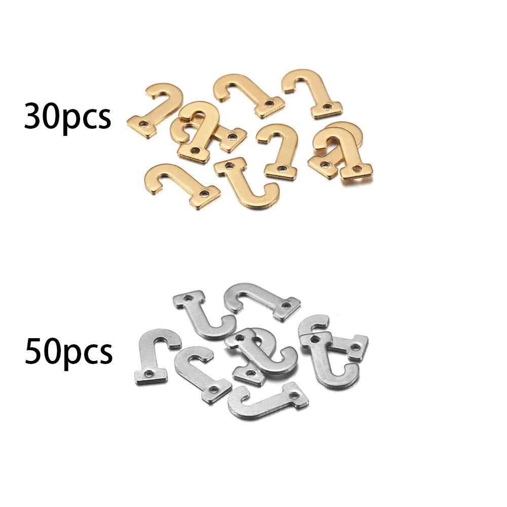 26/50 Stück Edelstahl Gold A-Z Buchstaben Anhänger Alphabet Charms Armband Ohrring für Damen Für DIY Schmuck Anhängerherstellung Zubehör