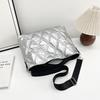 Yogodlns Simple Versatile Diamond Large Capacity Retro Handbag Women's Casual Soft Handle Crossbody Shoulder Bags