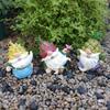 62KD Pineapples Gnomes Ornament Resins Statues Mini Dwarfs Figurine Fruit Gnomes Decorations for Bedroom Shelf Yard Shelf