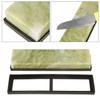 Whetstone Knife Sharpening Stone 10000 Grit with Non-Slip Base, Natural Emerald Finishing Stone 10000+
