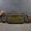 Johnature Vintage Echtes Leder Vielseitige Damen Tasche Handgefertigt Rindsleder Lässige Einfarbige Schulter- & Crossbody-Taschen