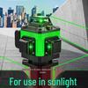 High-Precision 12-Line Green Laser Level with Auto-Leveling for Outdoor Use