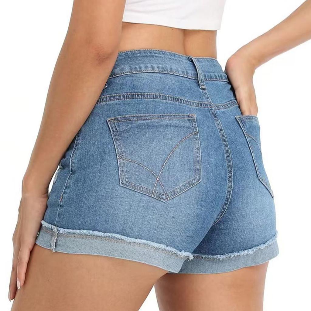 Women  Baggy Wide Leg Denim Shorts Casual Jean Shorts
