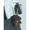 NONLOCAL Dressed Up Puppy Keyring - Brown
