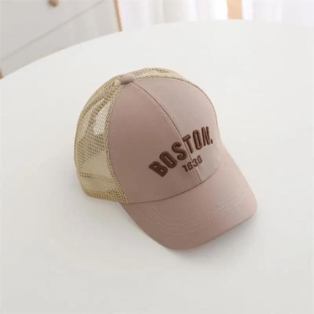 Letter Embroidery Peaked Hat Breathable Mesh Sun Hats Casual Baby Baseball Cap  Summer