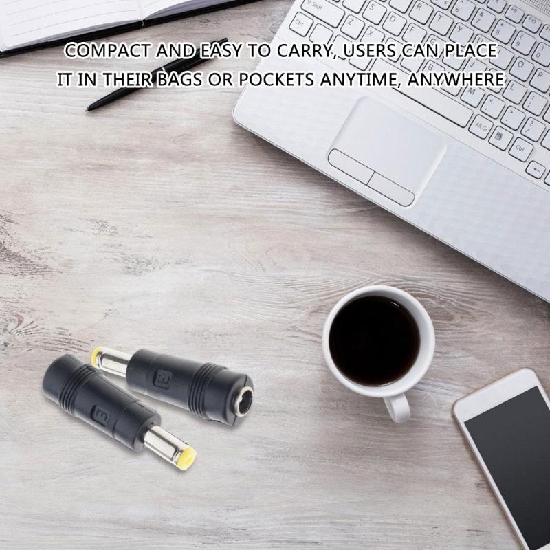 Essential Laptops Power Supply Adapter Tip Portable DC5521 To DC5517 Connector Adapter Converter for Notebook Computer
