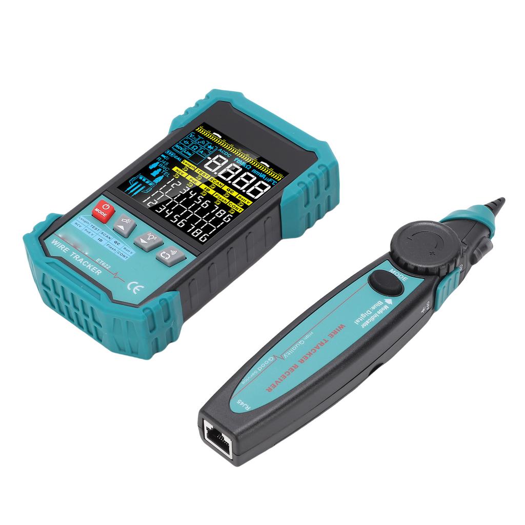 Ethernet Cable Tester RJ45 RJ11 LAN Network CAT5 CAT6 Wire Tracker PoE NCV 400M Length Testing Fault Line Scanning