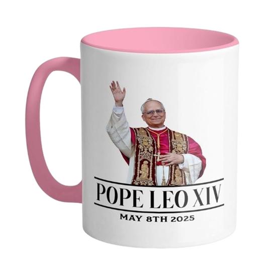 Funny Coffee Cup Pope Leo XIV Commemorative Mug Microwave Safe Ceramic