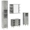 VidaXL 4-piece Bathroom Furniture Set Concrete Grey, Bathroom Cabinet, Bathroom Cupboard, Furniture 3324850