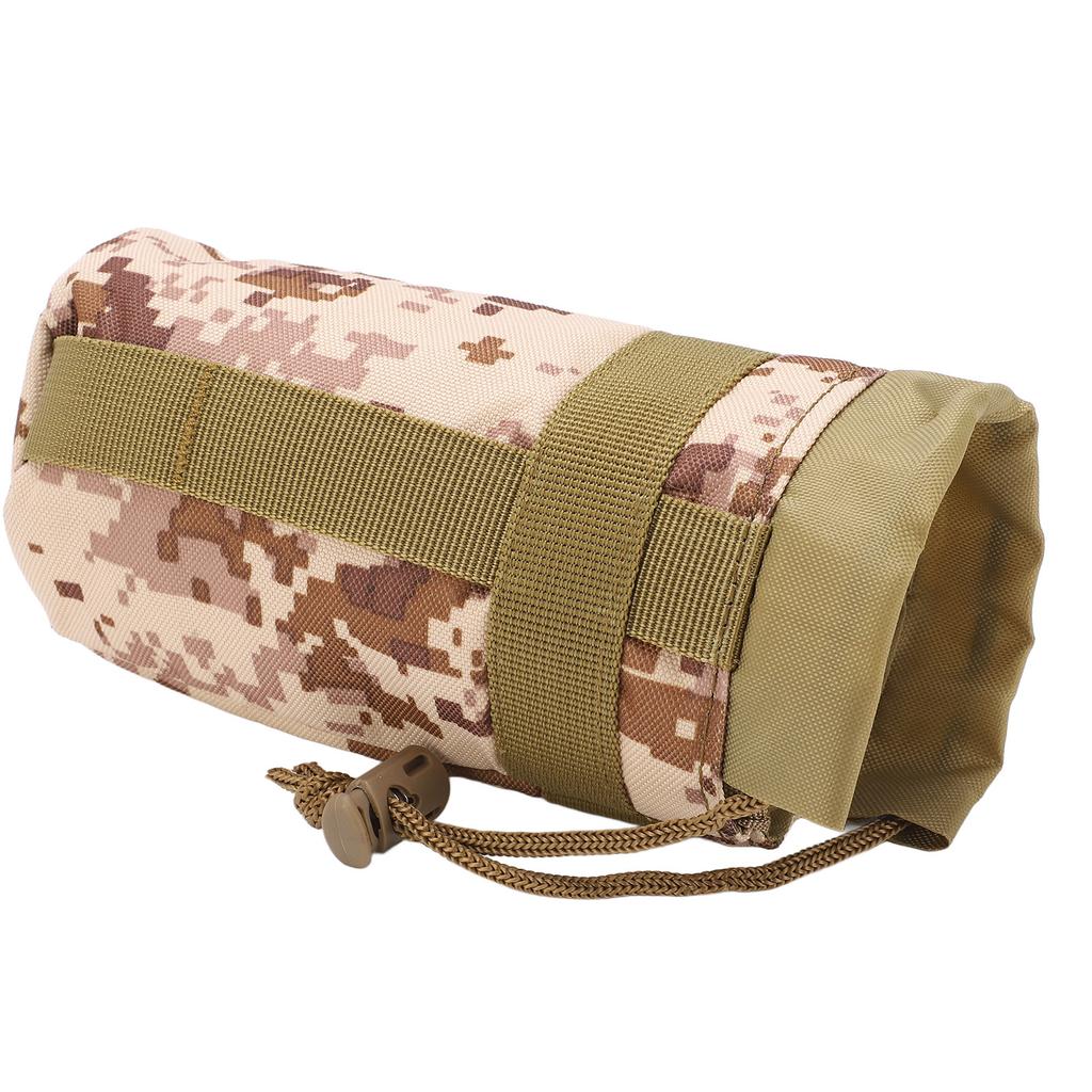 Water Bottle Pouch Hand Free Portable Cycling Water Bottle Bag for Outdoor ActivitiesDesert Camouflage