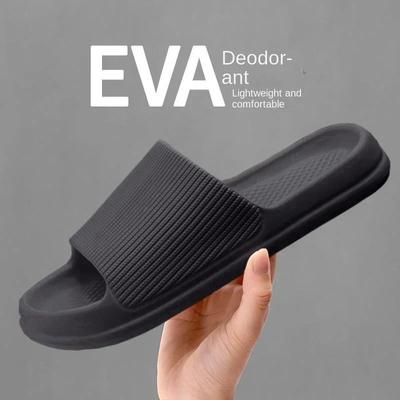 2025 Fashion Men's Women's Sandals Anti-Slip Wear-Resistant EVA Thick Sole Comfortable Home Slippers Bathroom Bath Flip-Flops