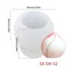 3D Peach Mousse Cake Silicone Mold Homemade Ice Cream Custard Pudding Baking Mold Cube Tray Wedding Festival Parties