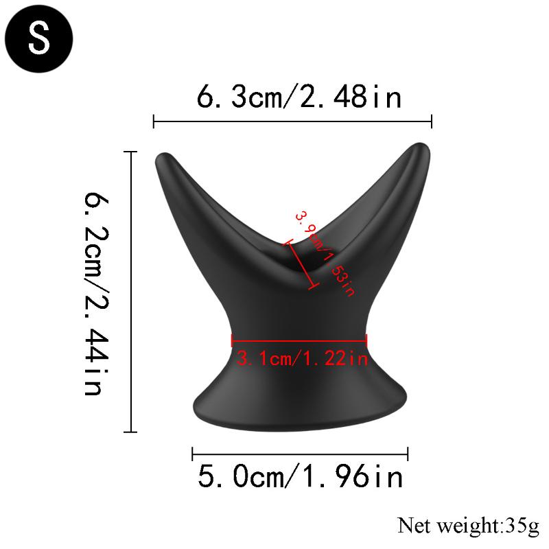 Adult Women Men Gay Vshaped Silicone Hollow Butt Plug Speculum Anus Expander Tunnel PeekingInto The Vagina And Anal