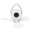 Ceiling Fan Portable Camping Fan with LED Light USB Rechargeable Battery Operated Support Hanging and Remote Control