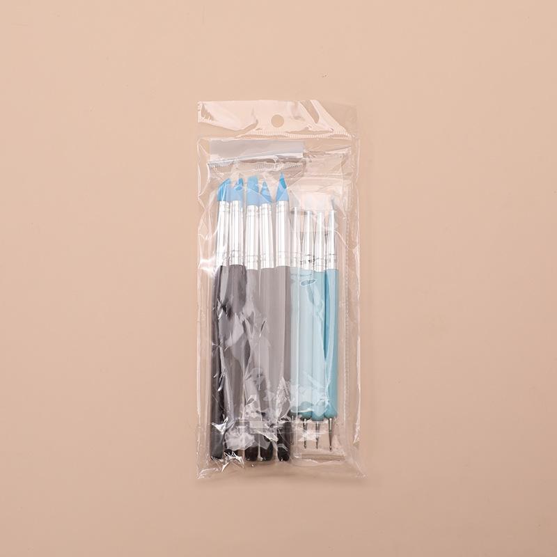 Silicone Clay Sculpting Modeling Dotting Tool Pottery Craft Use for DIY Handicraft Silicone Brush Sculpture Pottery, Nail Art