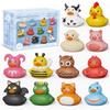 12 Rubber Ducks, Toddler Bath Toys, No-Hole Bathtub Toys, Baby Pool Toys for 18 Months and Up.