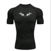 Camisa de Compressão Y2K Masculina Fitness Academia Esqueleto Esporte Corrida Camiseta Rashguard Tops Camiseta Secagem Rápida Manga Curta para Homem
