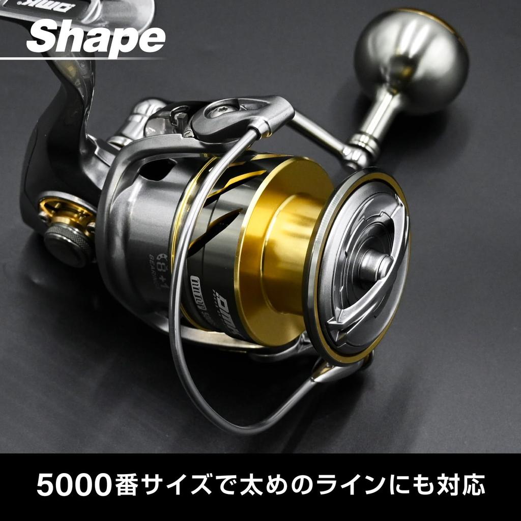 DMK 5000SW Spinning Full Metal Suitable for Saltwater Max Drag Force Lightweight Includes Storage Aluminum Power Lure Shore Bluefin Fishing Saltwater