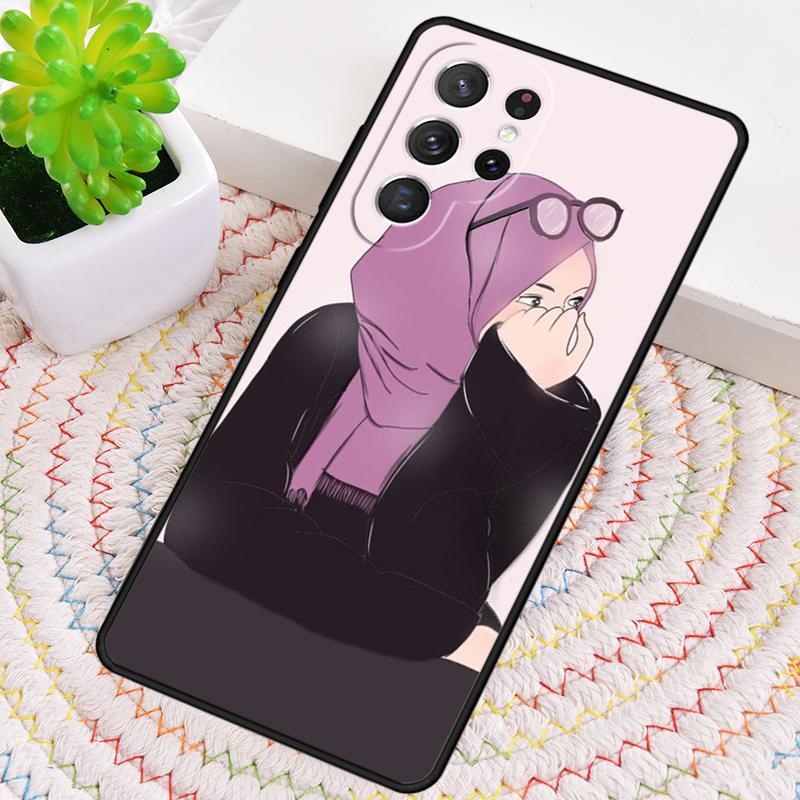 Islamic Arabic Hijab Girl Silicone Phone Case For Samsung Galaxy Note 10 Pro S26 S25 S24 S23 S22 S21 Plus S25Ultra Capa Cover