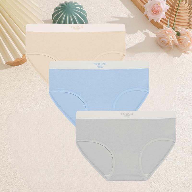 3PCS Woman Seamless Panties Pure Cotton Sports Briefs Fashion Sexy Underware Lingerie Underwear Women Female Triangular