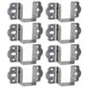 8 pezzi Connettori per Letto Staffe Metalliche per Mobili Morsetti per Telaio del Letto set per Supporto Stabile del Telaio del Letto e Protezioni Anticorrosione