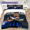 Custom Name Inter Milan Bedding,Quilt Set Quilt Cover Pillowcase Home Birthday Gift(1 * duvet cover + 2 * pillowcase, without core)_xia