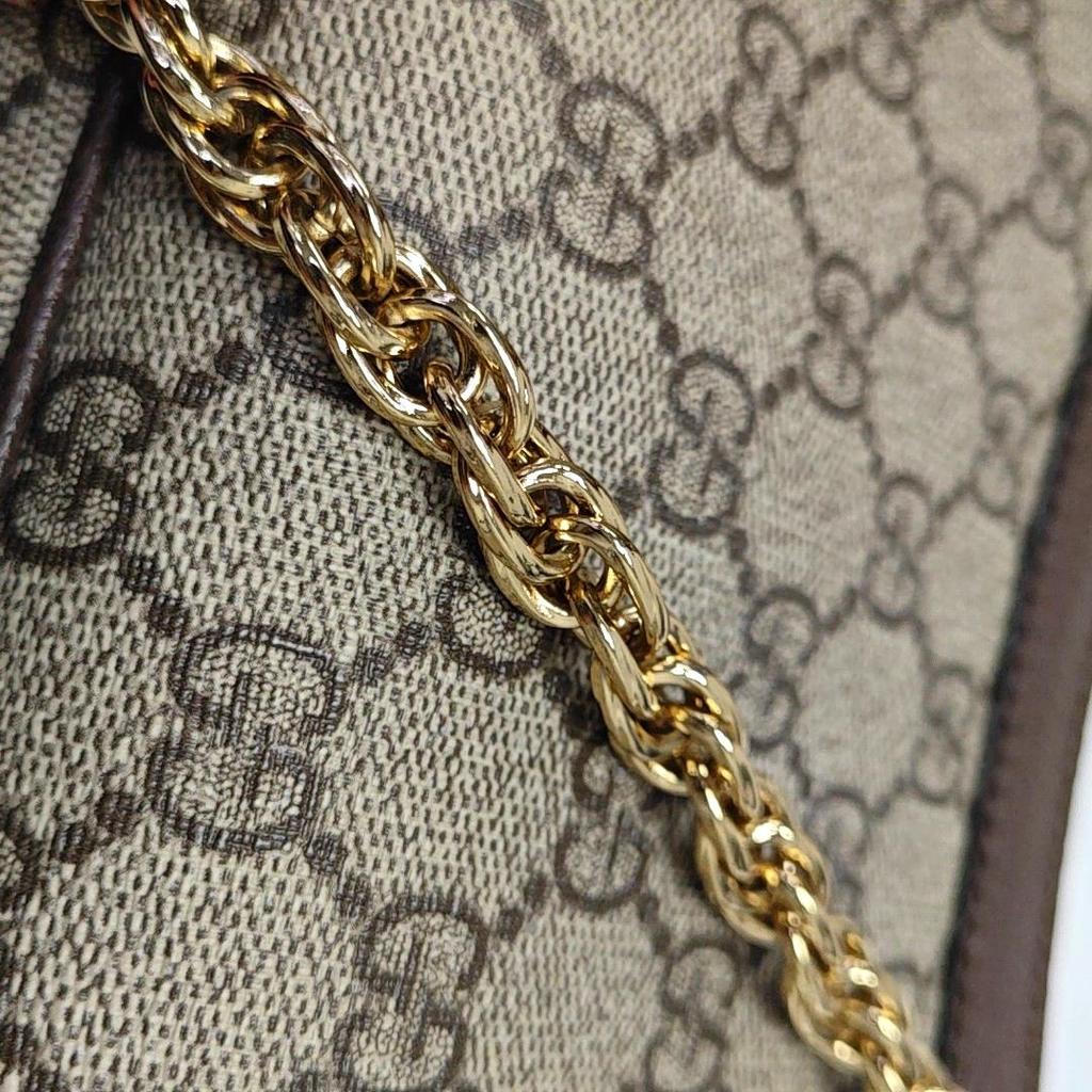 [Pre-Owned] Gucci Ophidia Small Handbag 'Beige/Ebony Supreme' - Very Good #1K35JWZ