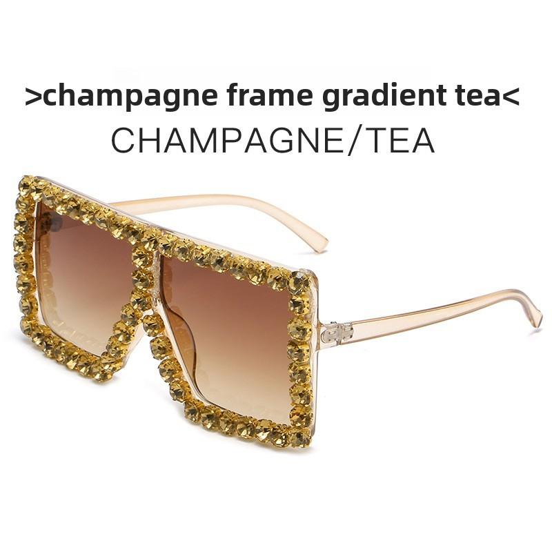 White Frame Square Eyewear With Pc Material For Stylish Outdoor And Stage Performances