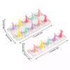5/10 Grid Transparent Acrylic Nail Display Stand Multi-Purpose Mannequin Holder For Press On Nails Without Magnet Training Base