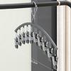 Windproof Stainless Steel Drying Rack with Clips Multi-Functional for Socks and Underwear