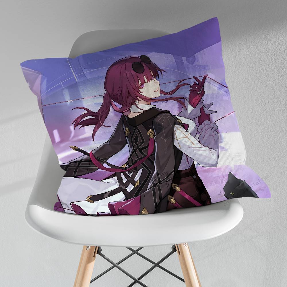 HHonkai Star Rail KKafka Verschiedene Größen Quadratische Kissenhülle Für Auto Zuhause Schlafzimmer Dekor Geburtstag Geschenk