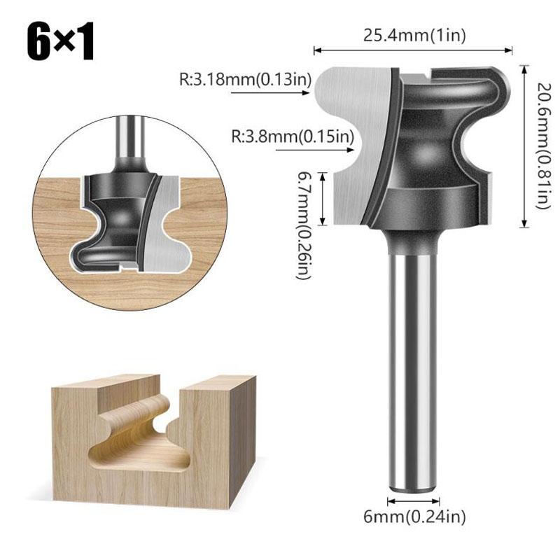 

Фрезы для дерева промышленного класса, двухпальцевые фрезы, деревообрабатывающие инструменты, концевая фреза по дереву 6 мм, хвостовик 12 мм 6*1 серый