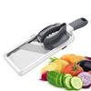 Adjustable Stainless Steel Mandoline Slicer and Vegetable Chopper with Safety Grip for Fruits and Vegetables