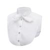 Perfect Match Women Embroidery Shirt Fake Collar Tie Vintage Detachable Collar Stand False Collar Lapel Blouse Top Women Clothes Accessories
