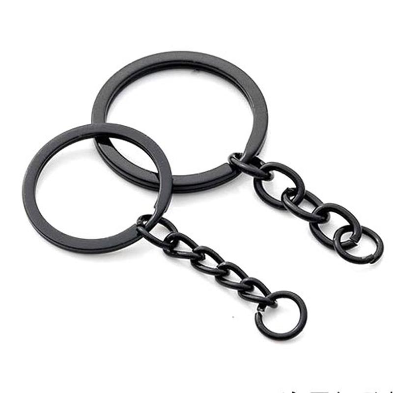 10Pcs Black 25Mm 30Mm Lobster Chain Key Chain Bag Diy Jewelry Making Accessories