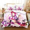 Anime No Game No Life 3D NEW Duvet Cover Pillowcase Bedding Set Adult Boy Girl Bedroom Decoration Children Single Double Large
