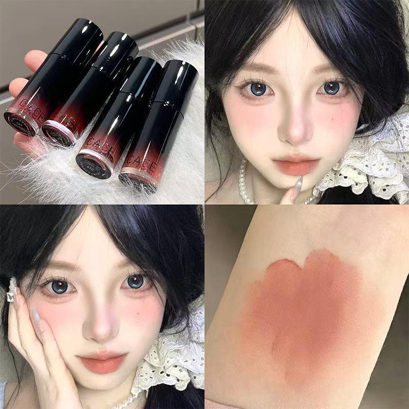 

Низкопигментированный серо-розовый мягкий матовый блеск для губ: Не скатывающийся, Макияж в стиле нюд 2.5g