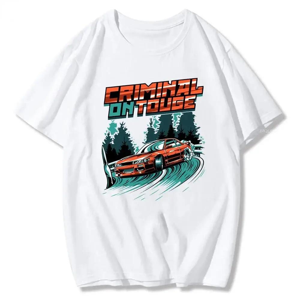 Initial D T Shirt Japanese Anime Graphic Funny Harajuku Manga T Shirt Fashion Casual Short Sleeve T Shirt Summer Men's T-shirt