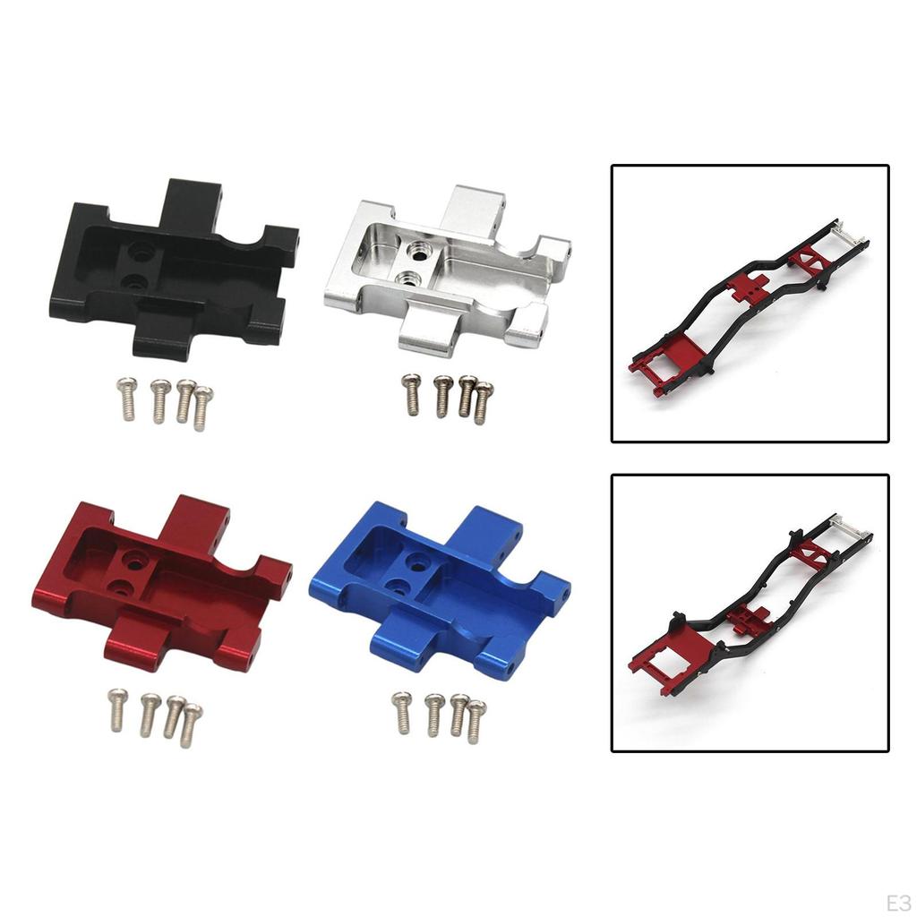 Car Aluminium Alloy Center Frame Brace Mount Transmission Base Chassis Kit for 1/18 Crawler