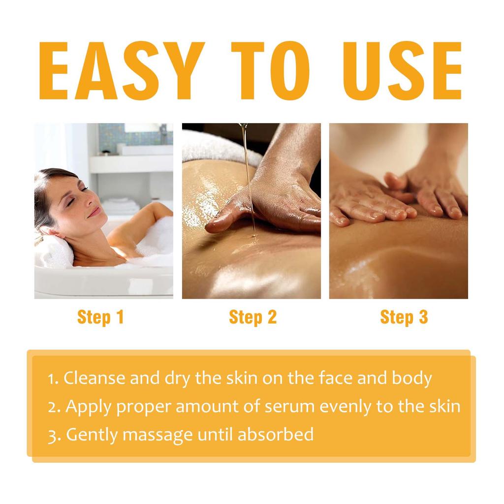 OUHOE Fruit Acid Facial & Body Serum Series Hydrates & Moisturizes Nourishes & Brightens Fades Dark Spots Suitable for Whole Body 100ml