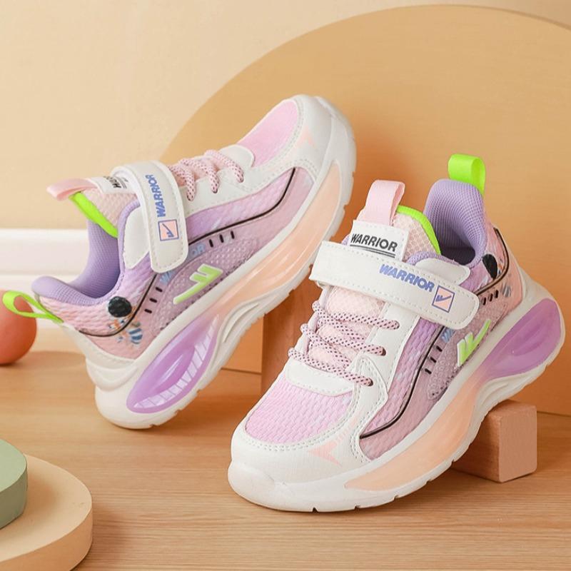 WARRIOR Children's Sports Shoes Spring and Autumn Boys' Shoes Girls' Casual Shoes Mesh Breathable
